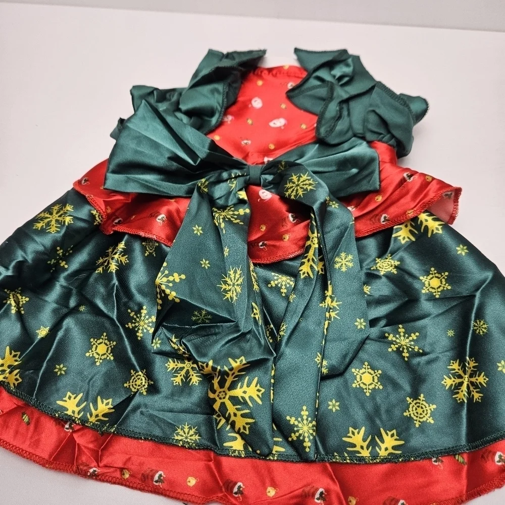 Christmas dress for pet holiday dress